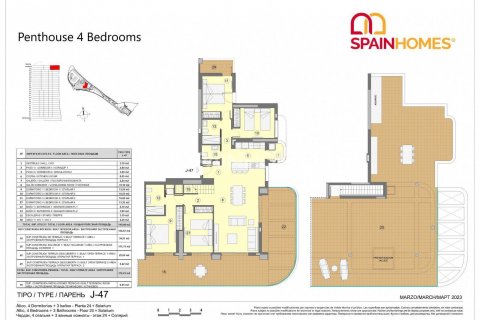 Kattohuoneisto myytävänä Benidorm, Alicante, Espanja, 4 makuuhuonetta, 137 m2 No. 70700 - kuva 29