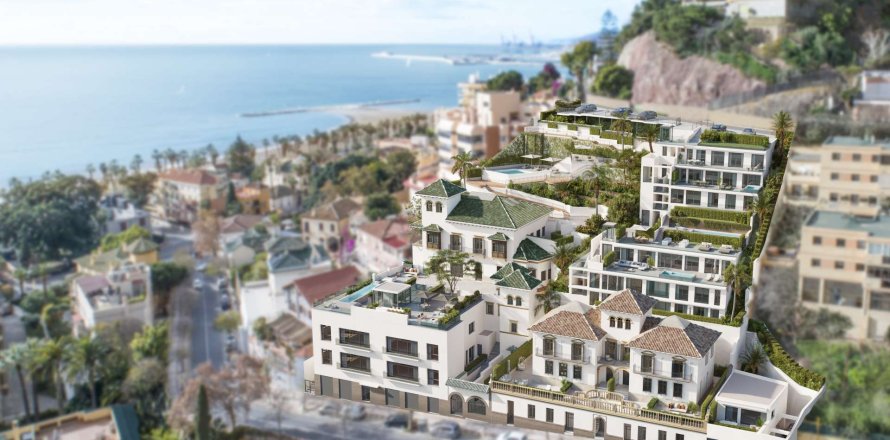 Lägenhet Malaga, Spanien 3 sovrum, 178 kvm. Nr. 134432