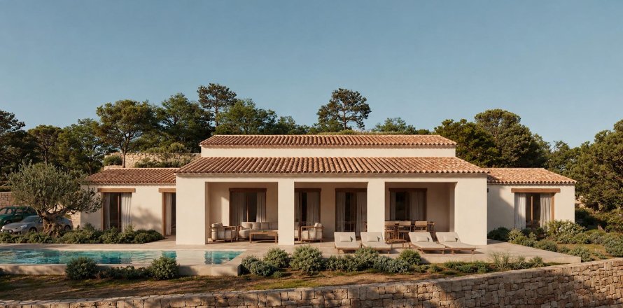 Villa i Benissa, Alicante, Spanien 3 sovrum, 255 kvm. Nr. 194498