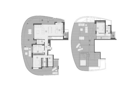 Layout 3 bedrooms, 423 sq.m. in Sunset Sailors, Benidorm, Alicante, Spain №147149