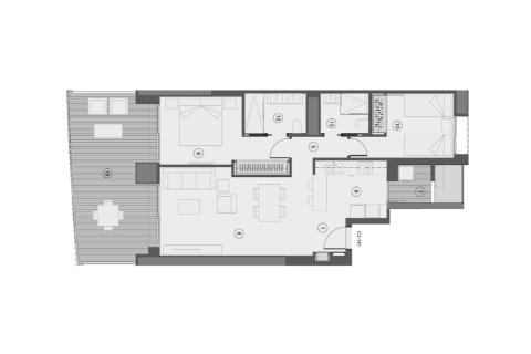 Layout 2 bedrooms, 111 sq.m. in Sunset Sailors, Benidorm, Alicante, Spain №147146