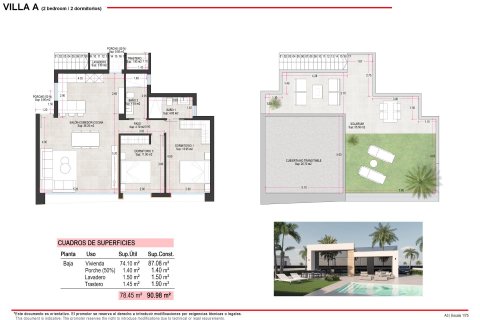 Villa zum Verkauf in Alhama de Murcia, Murcia, Spanien 2 Schlafzimmer, 90 m2 Nr. 192250 - Foto 3