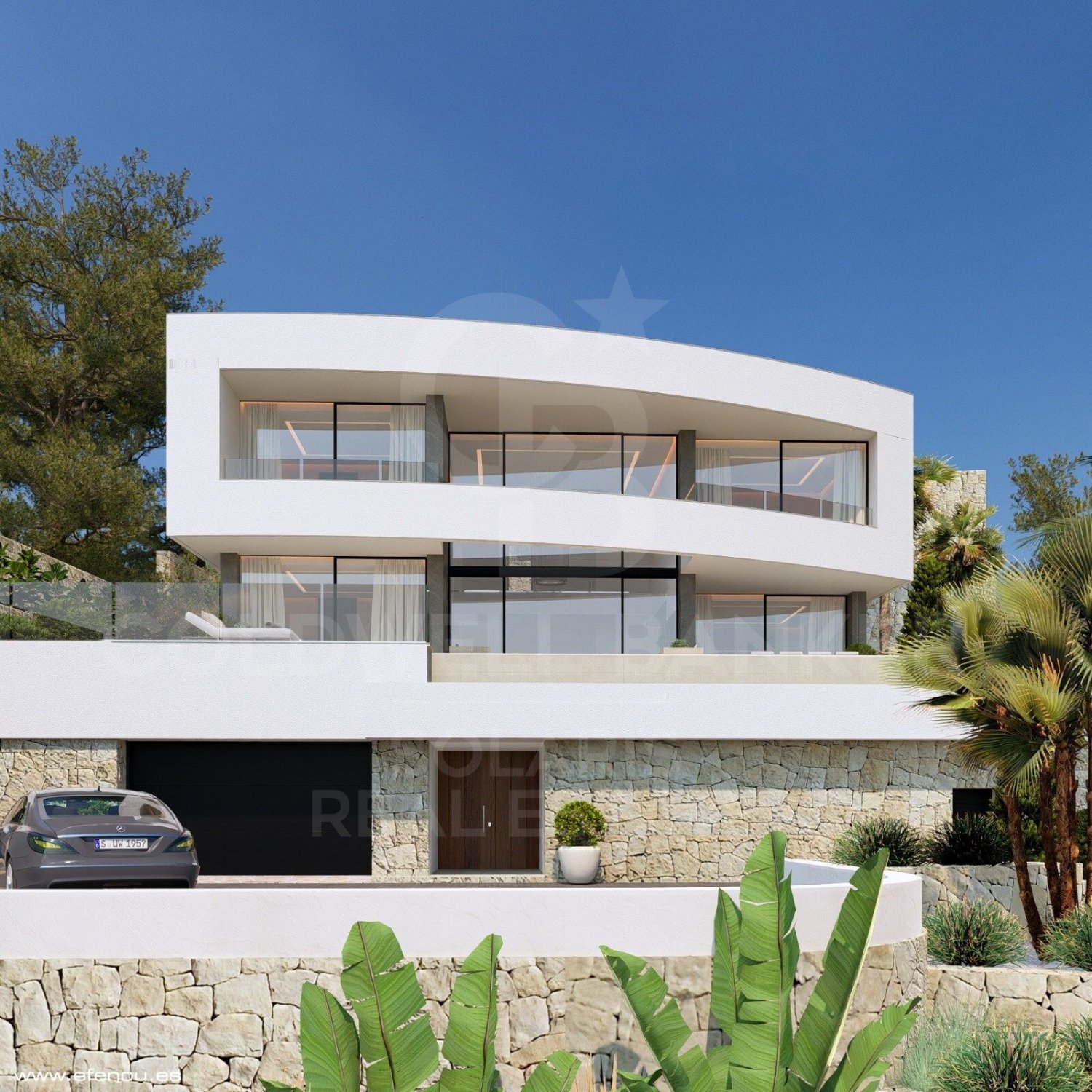 Villa i Calpe, Alicante, Spanien 4 sovrum, 335 kvm. Nr. 178459
