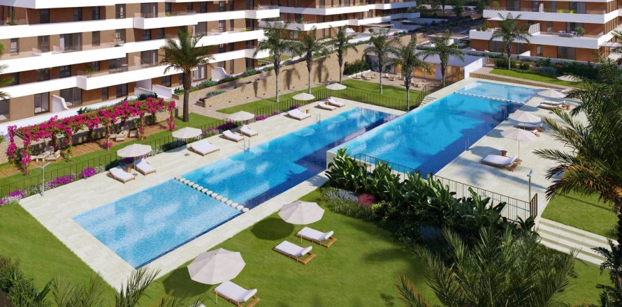 Lägenhet i Villajoyosa, Alicante, Spanien 2 sovrum, 85 kvm. Nr. 142197