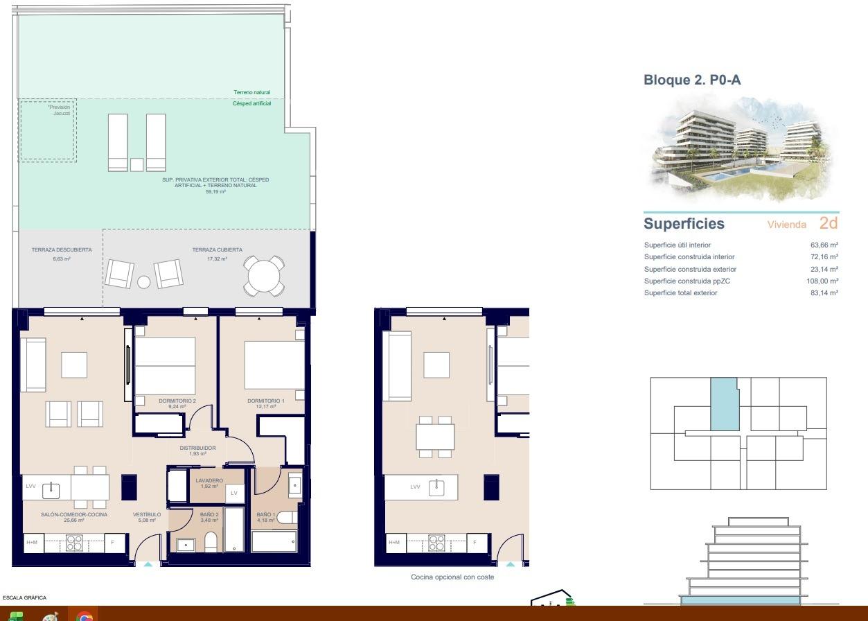 Dzīvoklis Villajoyosa, Alicante, Spānijā 2 istabas, 85 m2 Nr. 142197