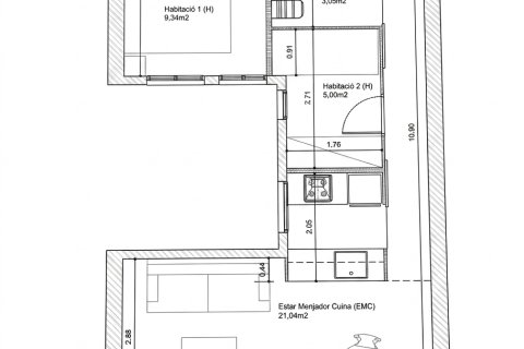 Ático en venta en Barcelona, España 2 dormitorios, 54 m2 No. 193461 - foto 11
