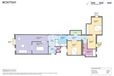 Huoneisto myytävänä Barcelona, Espanja, 3 makuuhuonetta, 118 m2 No. 192782 - kuva 24