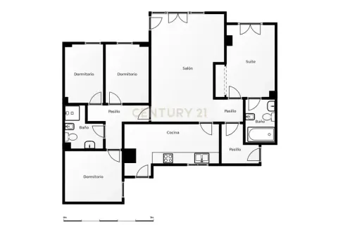 Apartamento en venta en Sabadell, Barcelona, España 4 dormitorios, 103 m2 No. 167000 - foto 9