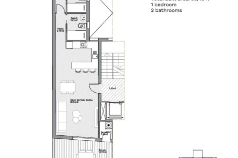 Kattohuoneisto myytävänä Torrevieja, Alicante, Espanja, 1 makuuhuone, 69 m2 No. 170953 - kuva 8