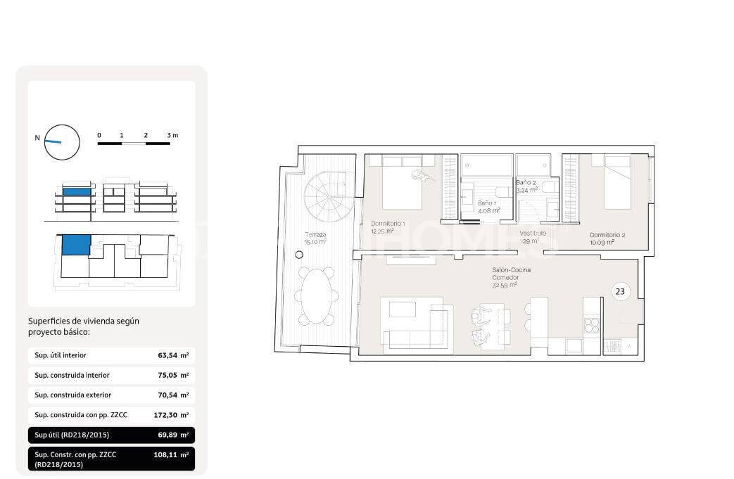 Apartment à Rincon de la Victoria, Malaga, Espagne 2 chambres, 110 m2 No. 155792