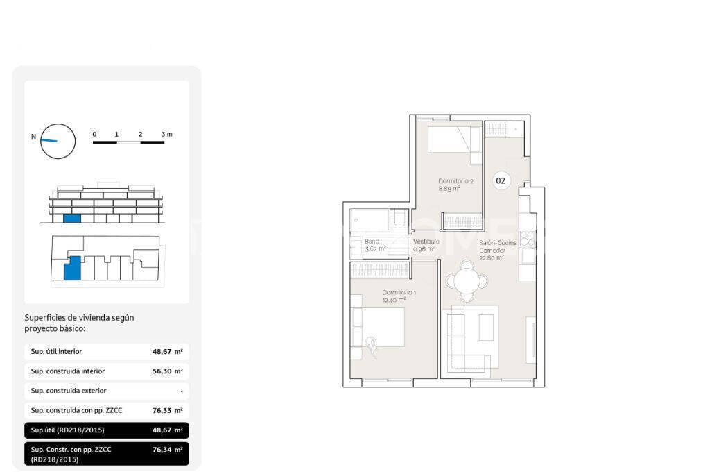 Apartment à Rincon de la Victoria, Malaga, Espagne 2 chambres, 110 m2 No. 155792