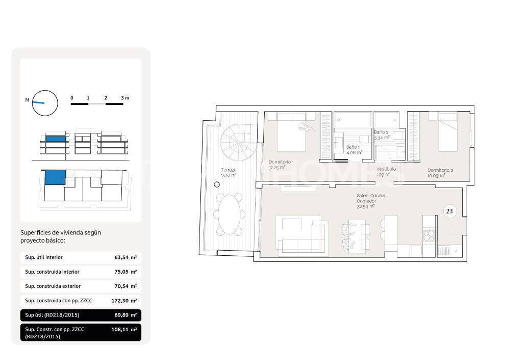 Apartamento en Rincón de la Victoria, Málaga, España 1 dormitorio, 60 m2 No. 155790