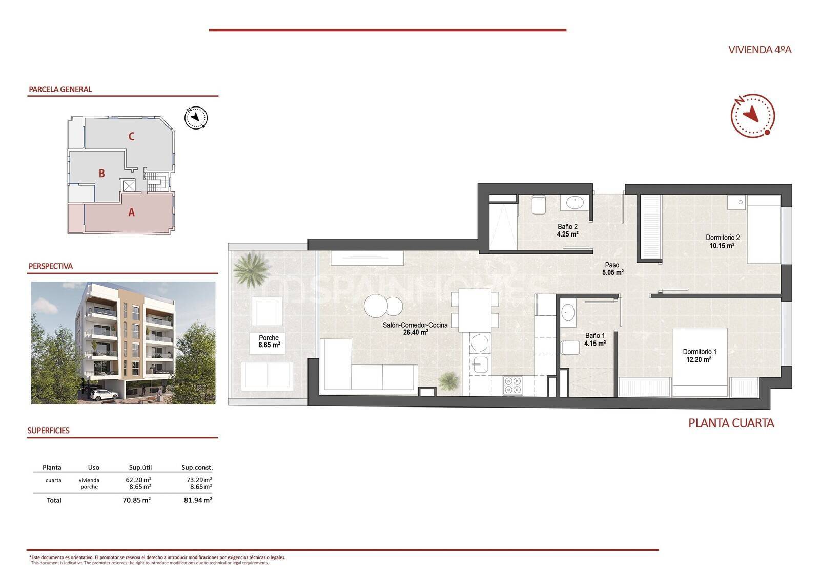 Appartamento a San Pedro del Pinatar, Murcia, Spagna 1 camera da letto, 52 mq. N° 155341