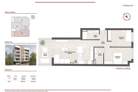 Wohnung zum Verkauf in San Pedro del Pinatar, Murcia, Spanien 2 Schlafzimmer, 73 m2 Nr. 155342 - Foto 16