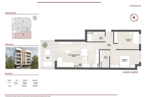 Lägenhet till salu i San Pedro del Pinatar, Murcia, Spanien 2 sovrum, 73 kvm. Nr. 155342 - foto 16