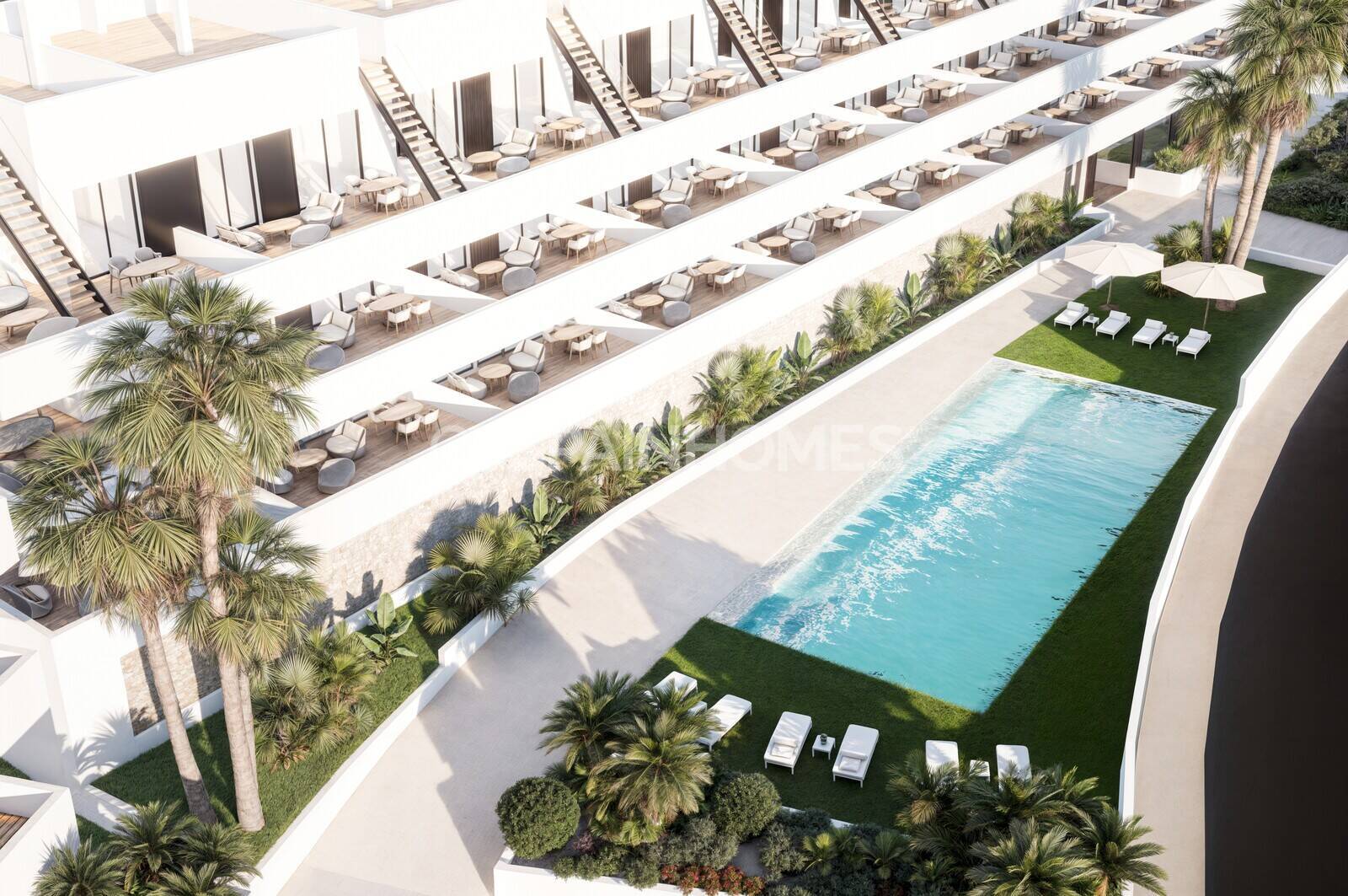 Lägenhet i Finestrat, Alicante, Spanien 2 sovrum, 88 kvm. Nr. 179322