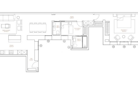 Huoneisto myytävänä Madrid, Espanja, 2 makuuhuonetta, 165 m2 No. 159243 - kuva 16