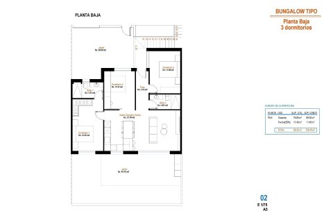 Bungalow zum Verkauf in Condado de Alhama Golf Resort, Murcia, Spanien 3 Schlafzimmer, 100 m2 Nr. 194217 - Foto 11