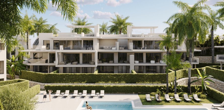 Lägenhet i Estepona, Malaga, Spanien 3 sovrum, 383 kvm. Nr. 135435