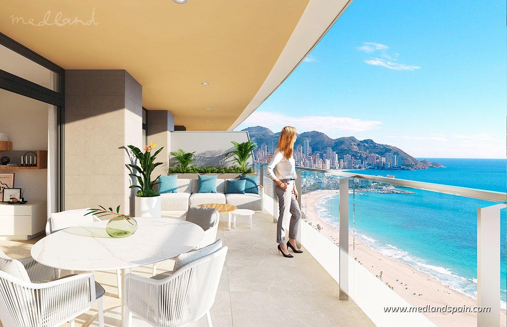 Apartament w Benidorm, Alicante, Hiszpania 2 sypialnie, 83 mkw. nr 66225