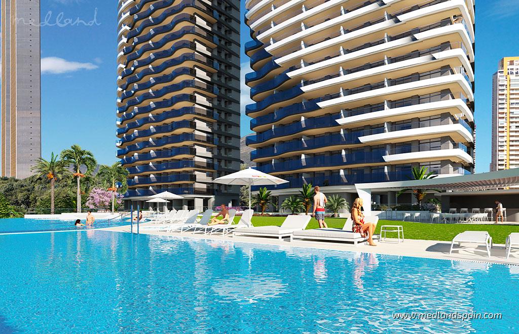 Apartament w Benidorm, Alicante, Hiszpania 2 sypialnie, 83 mkw. nr 66225