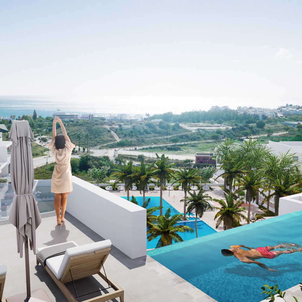 Apartament w La Gaspara, Malaga, Hiszpania 3 sypialnie, 186 mkw. nr 136061