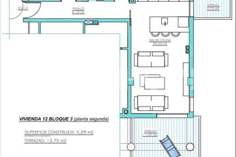 Продажа пентхауса Торре-Пачеко, Мурсия, Испания 2 спальни, 67м2 №139640 - фото 22