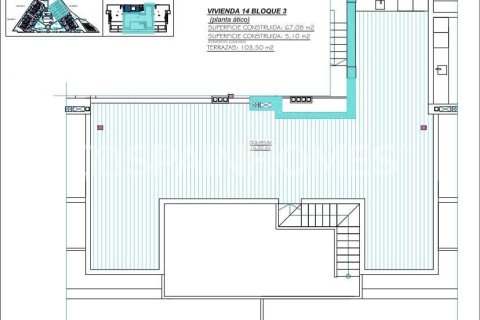 Продажа пентхауса Торре-Пачеко, Мурсия, Испания 2 спальни, 67м2 №139640 - фото 26