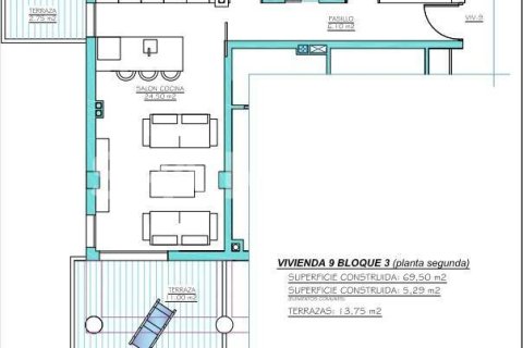 Продажа пентхауса в Торре-Пачеко, Мурсия, Испания 2 спальни, 67м2 №139640 - фото 19