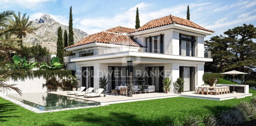 Villa i Marbella, Malaga, Spanien 4 sovrum, 552 kvm. Nr. 159362