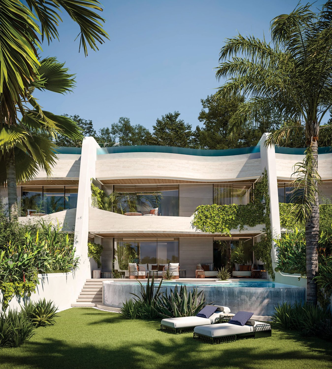 Bungalow i Marbella, Malaga, Spanien 3 sovrum, 475 kvm. Nr. 134988
