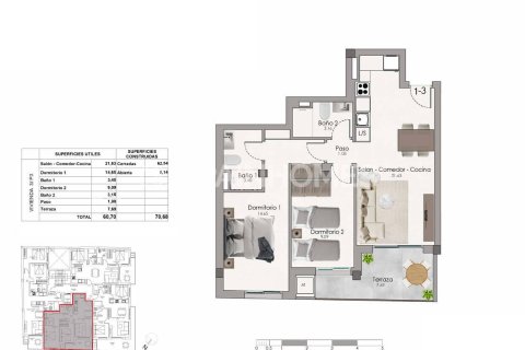 Apartamento en venta en Santa Pola, Alicante, España 2 dormitorios, 82 m2 No. 181996 - foto 12