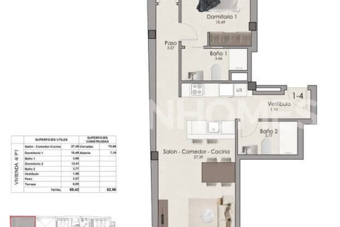 Apartamento en venta en Santa Pola, Alicante, España 2 dormitorios, 82 m2 No. 181996 - foto 13