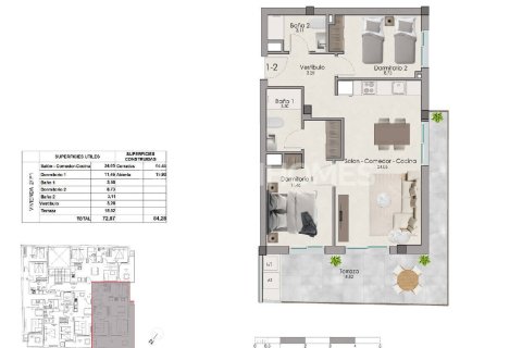 Apartamento en venta en Santa Pola, Alicante, España 2 dormitorios, 82 m2 No. 181996 - foto 11