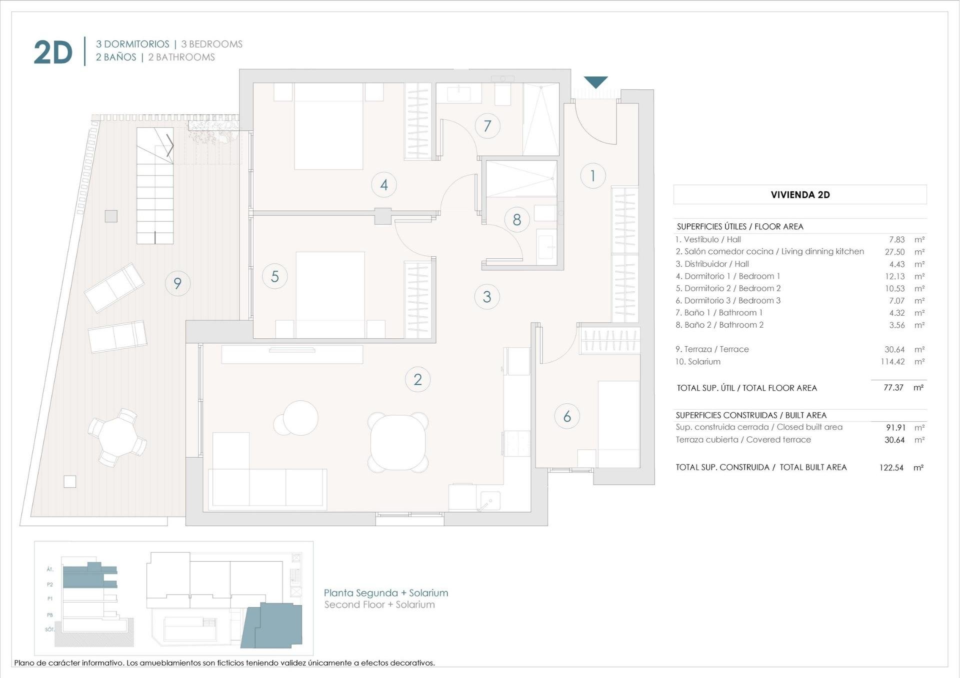Apartment à Benijofar, Alicante, Espagne 3 chambres, 90 m2 No. 151636