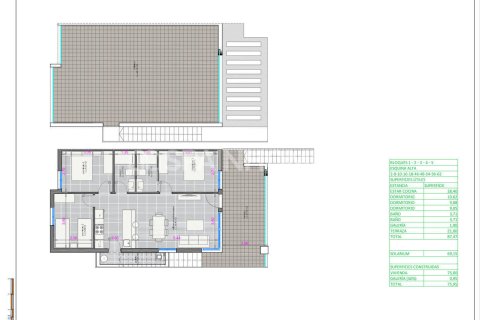 Kattohuoneisto myytävänä Pilar de la Horadada, Alicante, Espanja, 2 makuuhuonetta, 60 m2 No. 155345 - kuva 26