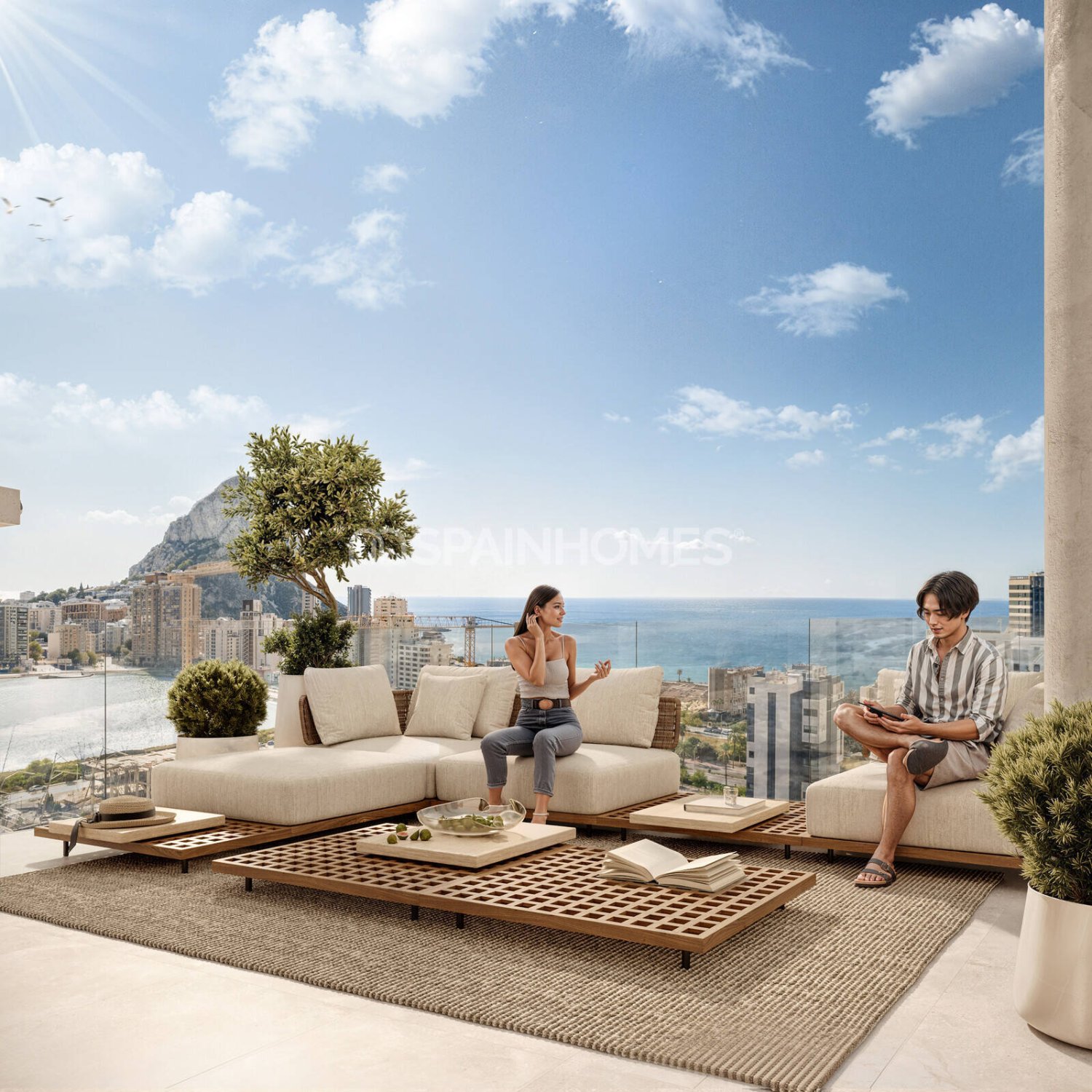 Lägenhet i Calpe, Alicante, Spanien 3 sovrum, 95 kvm. Nr. 161610