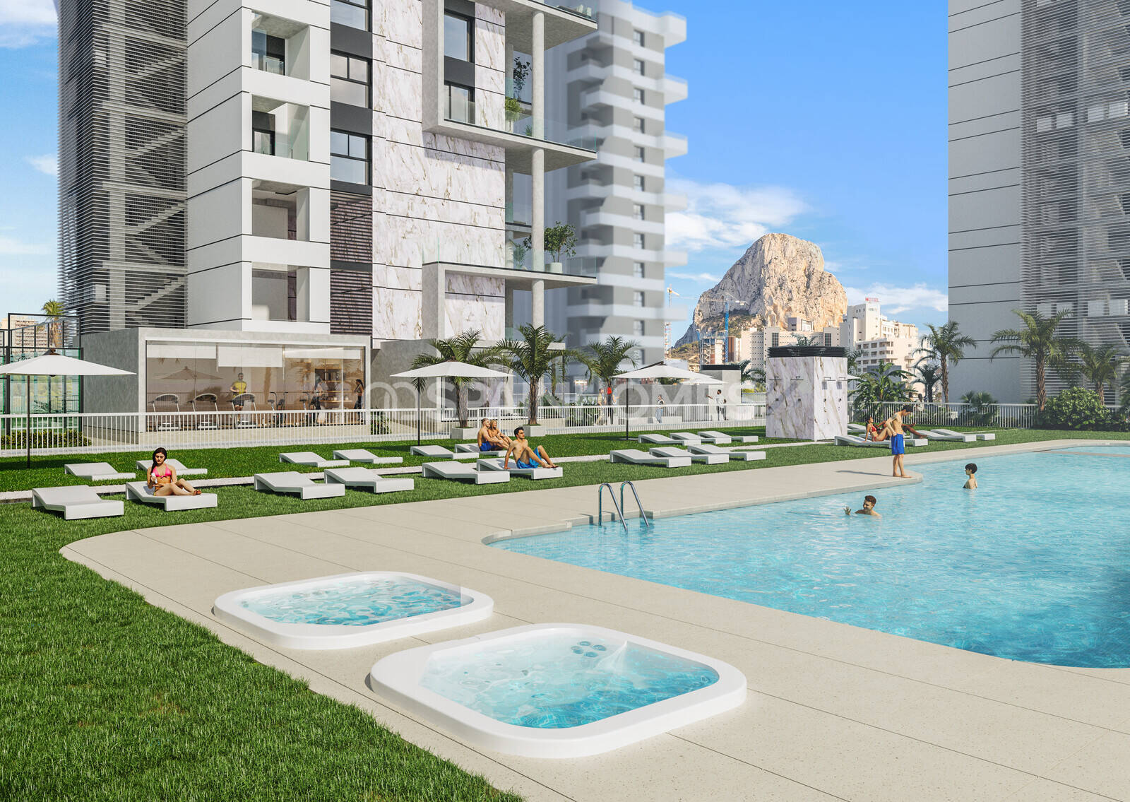 Lägenhet i Calpe, Alicante, Spanien 3 sovrum, 95 kvm. Nr. 161610