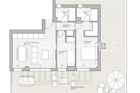 Huoneisto myytävänä Mijas, Malaga, Espanja, 1 makuuhuone, 71 m2 No. 155959 - kuva 6