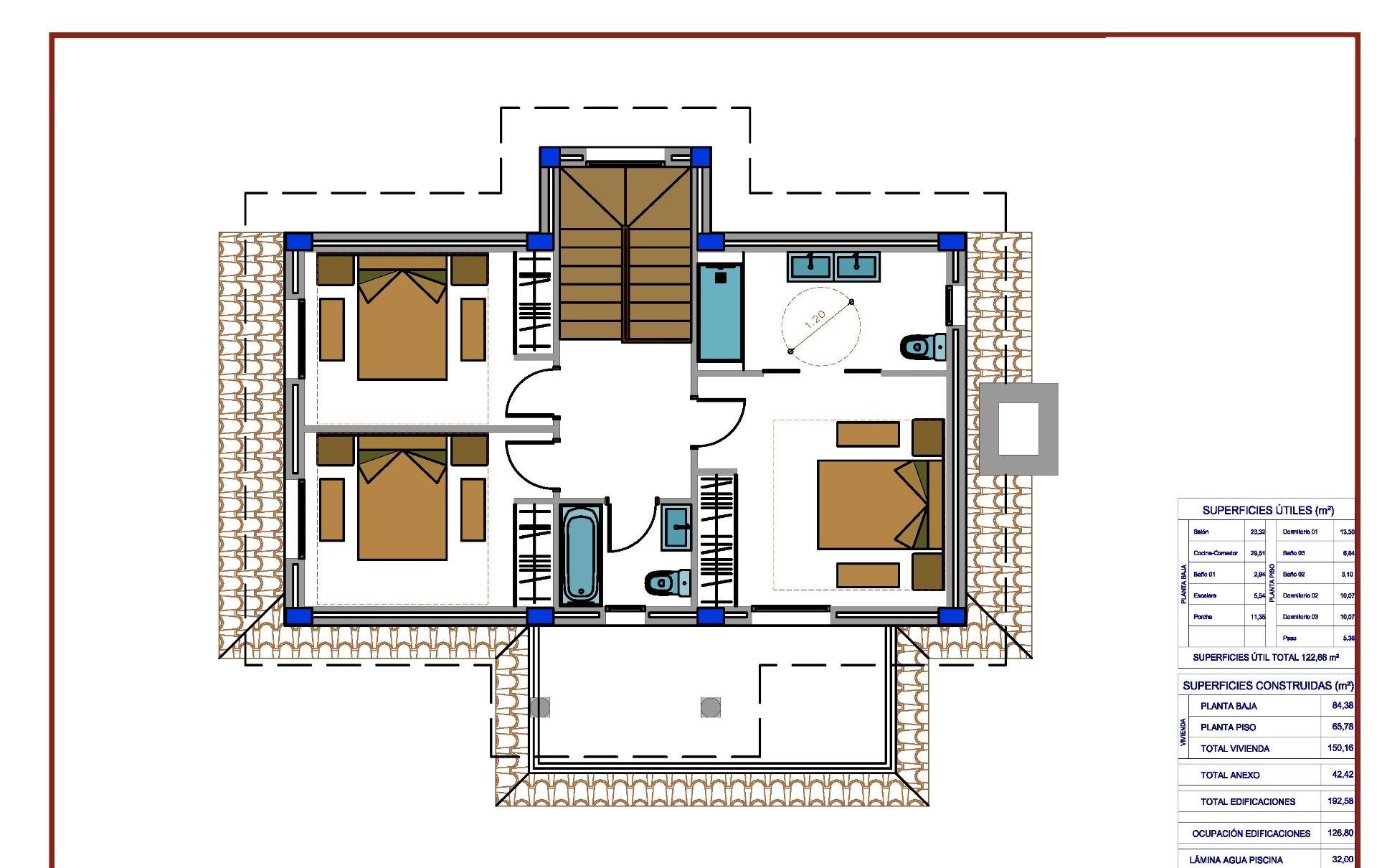 Huvila Pinoso, Alicante, Espanja 4 makuuhuonetta, 150 m2 No. 103424
