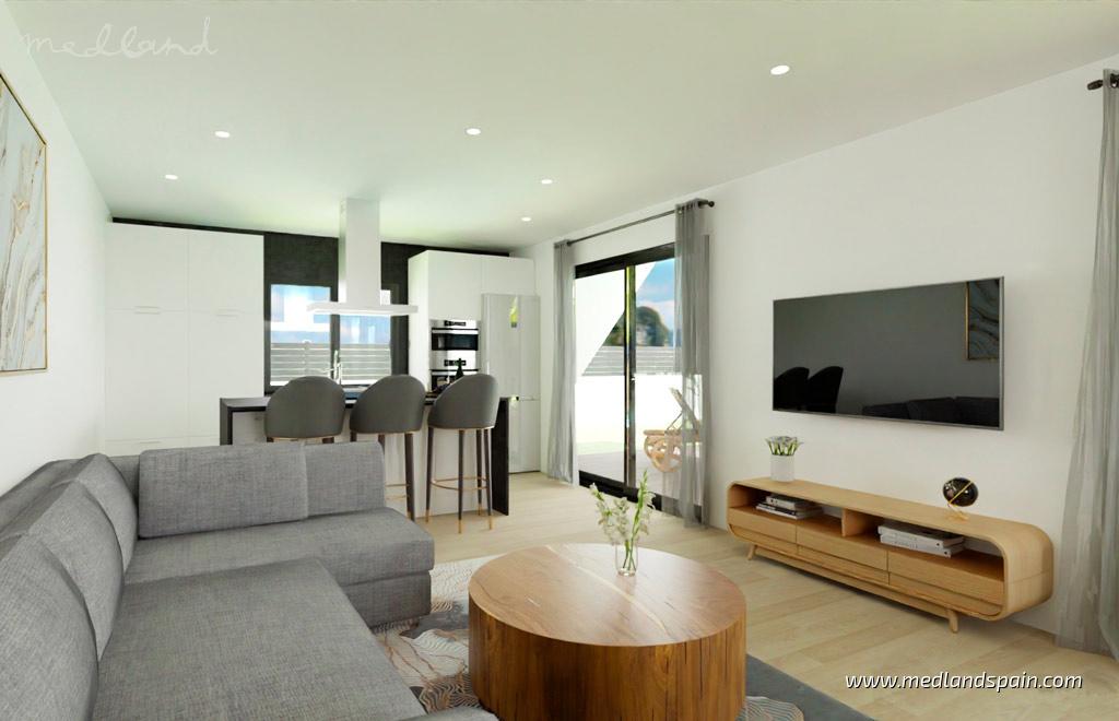 Huvila Hondon De Las Nieves, Alicante, Espanja 3 makuuhuonetta, 128 m2 No. 173444