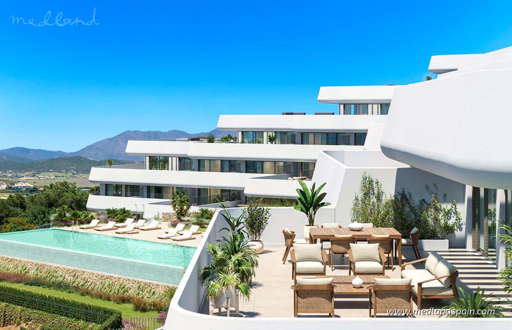 Appartamento a Casares, Malaga, Spagna 3 camere da letto, 154 mq. N° 173445