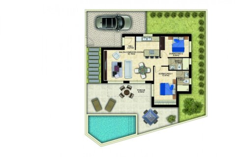Villa till salu i Benijofar, Alicante, Spanien 2 sovrum, 90 kvm. Nr. 171781 - foto 3
