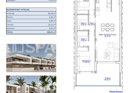 Lägenhet till salu i Pilar de la Horadada, Alicante, Spanien 2 sovrum, 91 kvm. Nr. 161619 - foto 17