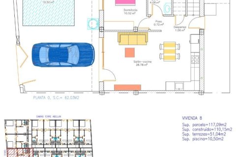 Townhouse zum Verkauf in Avileses, Murcia, Spanien 3 Schlafzimmer, 107 m2 Nr. 142535 - Foto 10