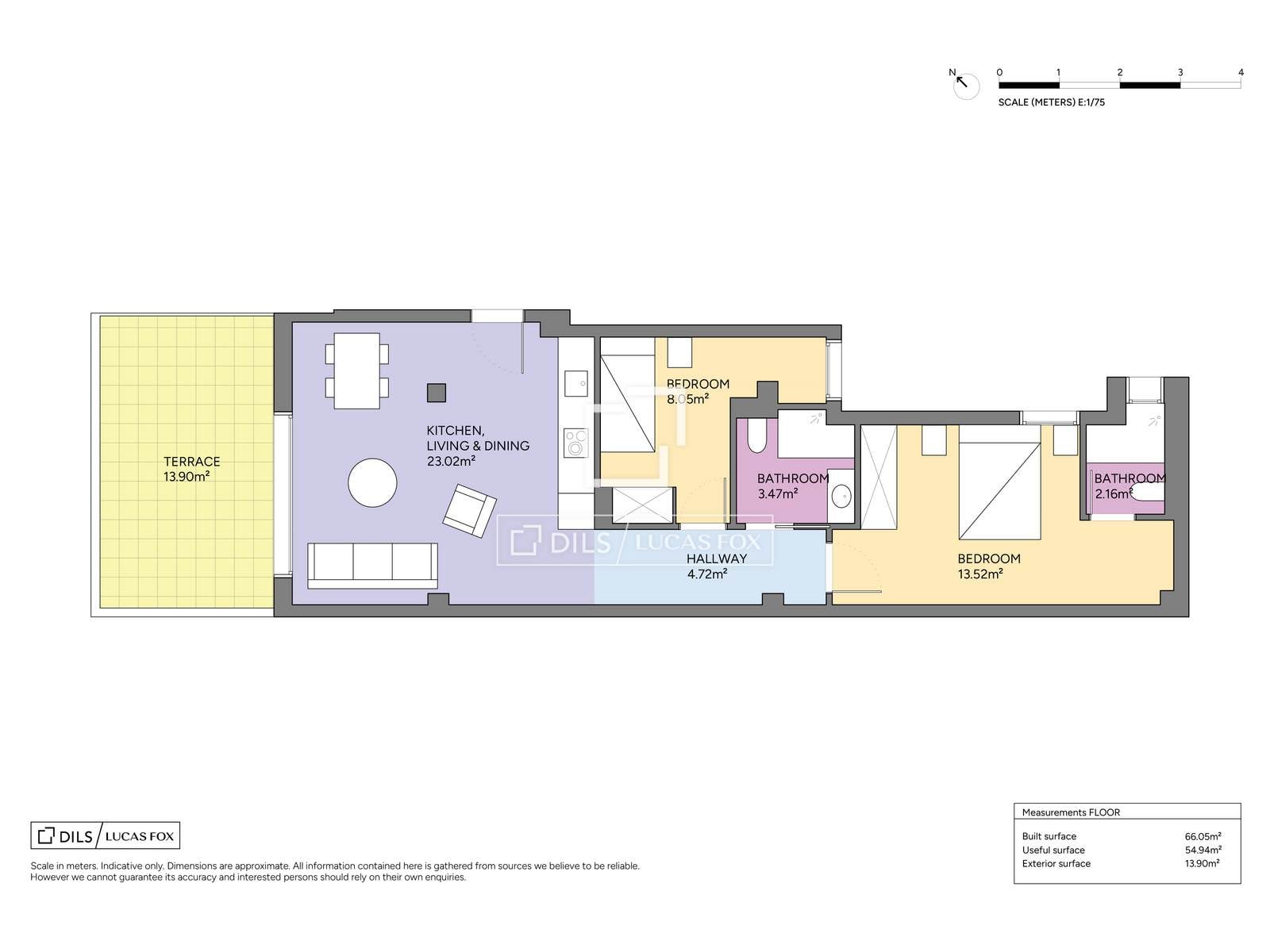 Penthouse w Barcelona, Hiszpania 2 sypialnie, 88 mkw. nr 192643