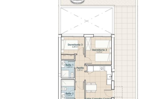 Bungalowi myytävänä Vistabella, Alicante, Espanja, 3 makuuhuonetta, 92 m2 No. 194211 - kuva 4