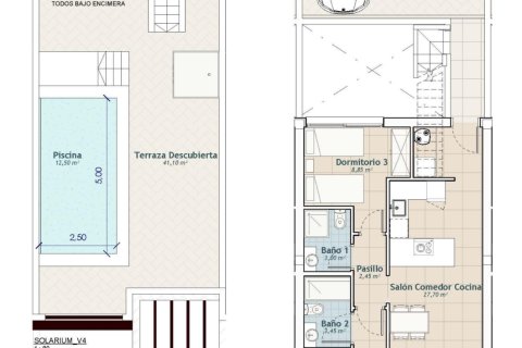 Bungalowi myytävänä Vistabella, Alicante, Espanja, 3 makuuhuonetta, 92 m2 No. 194212 - kuva 4