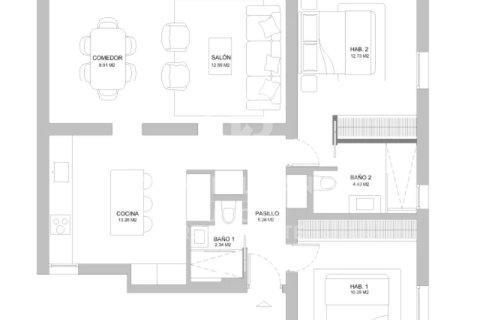 Apartment à vendre à Madrid, Espagne, 2 chambres, 95 m2 No. 178854 - photo 10