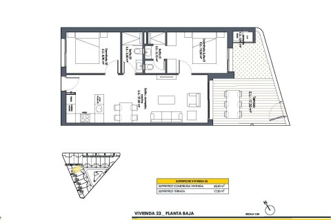 Bungalow till salu i San Fulgencio, Alicante, Spanien 2 sovrum, 63 kvm. Nr. 141861 - foto 15